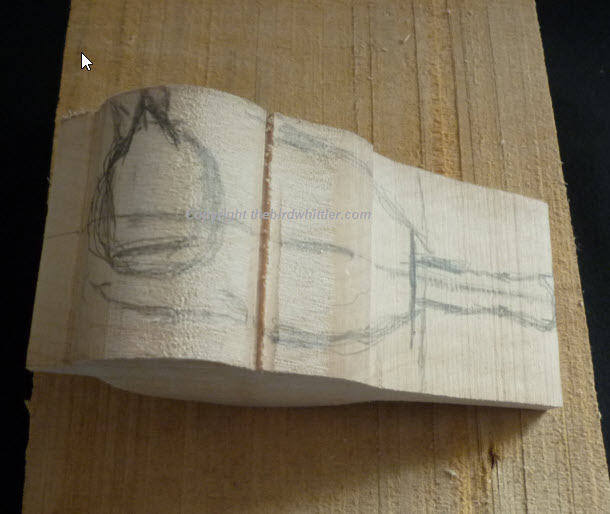 I have marked out where I feel the head position should be, but this can change.