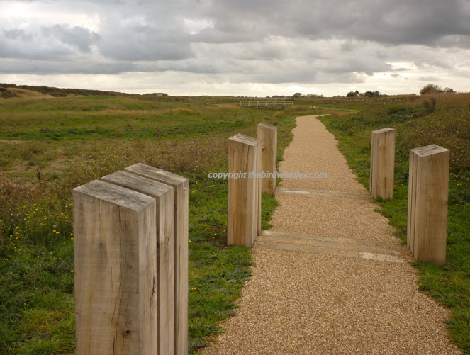Post on the path Sandilands Nature Reserve.