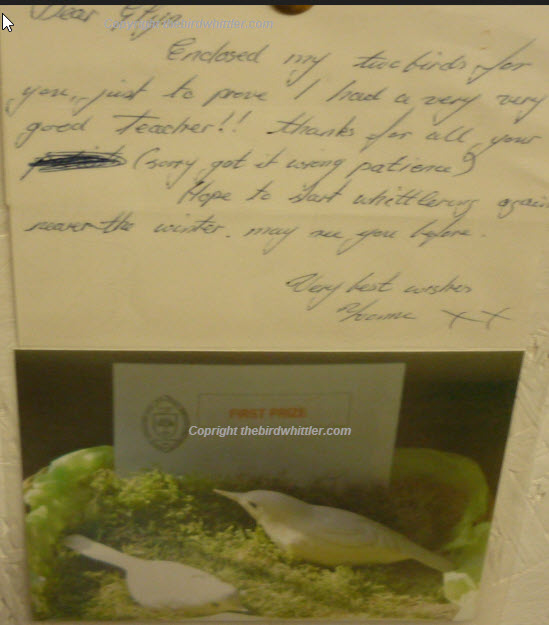 Thank you for being a good bird whittling teacher.