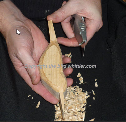 The Bird Whittler, Start Whittling The Side View